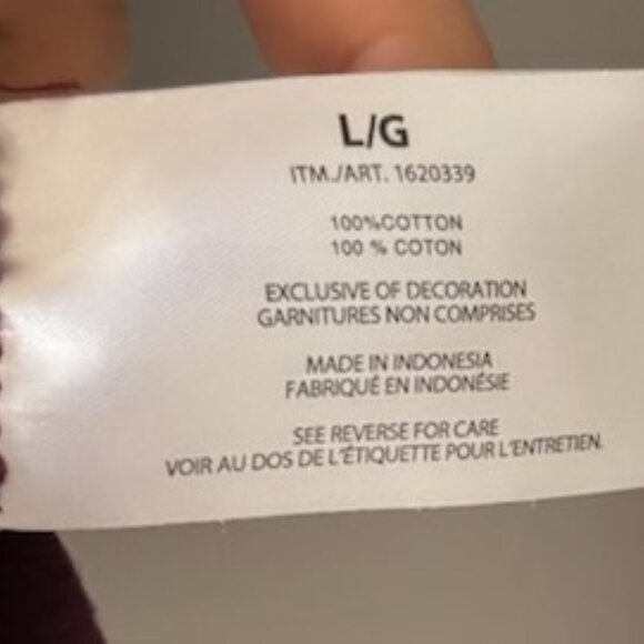 Banana Republic 100% cotton burgundy pullover with zipper sweater Large - Picture 6 of 7